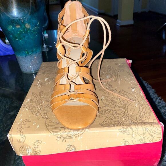 Brown Wedge Heels - Picture 2 of 3